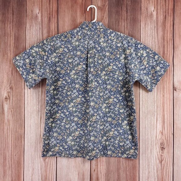 *READ* Reyn Spooner Mens Size Large Hawaiian Floral Short Sleeve Button Up Shirt - Picture 2 of 12